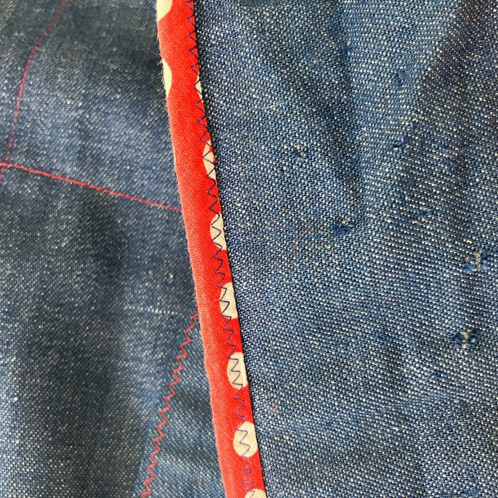 Vintage 70’s Denim Patchwork Crossbody Shoulder B… - image 8